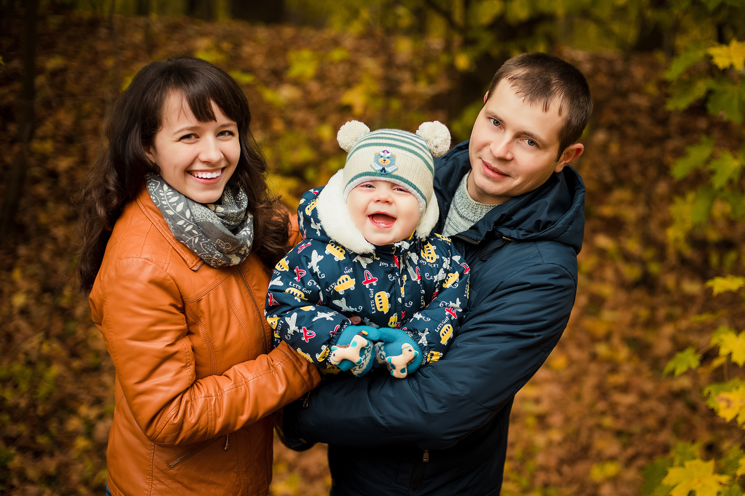 осенняя семейная фотосессия