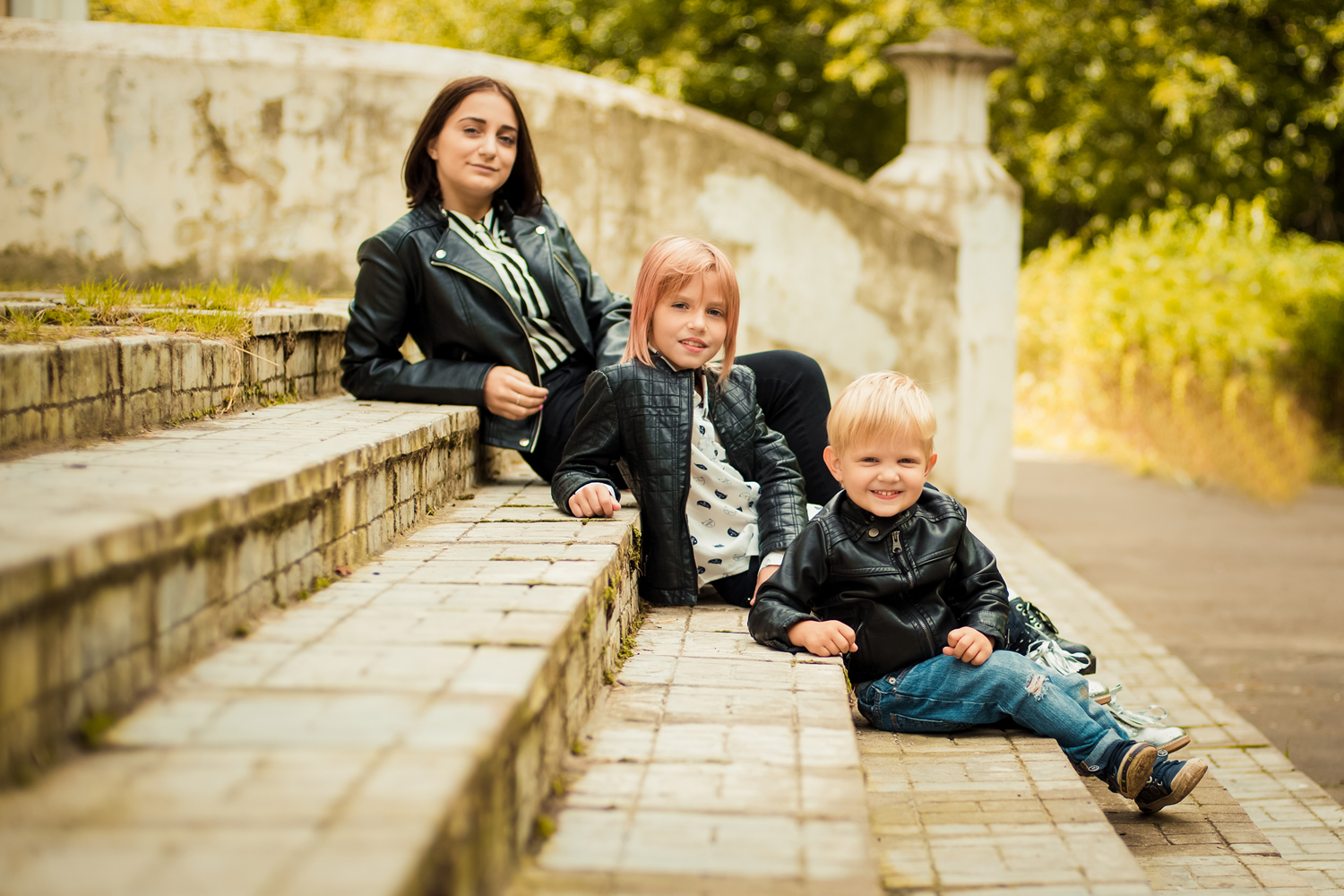 летняя семейная фотосессия в усадьбе