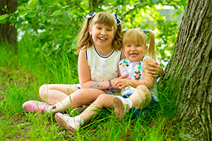 летняя детская фотосессия