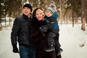 Семейная зимняя фотосессия
